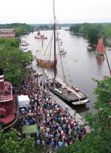 Photograph of Kingston Waterfront during the Quadricentennial; ©Steve Stanne/NYSDEC